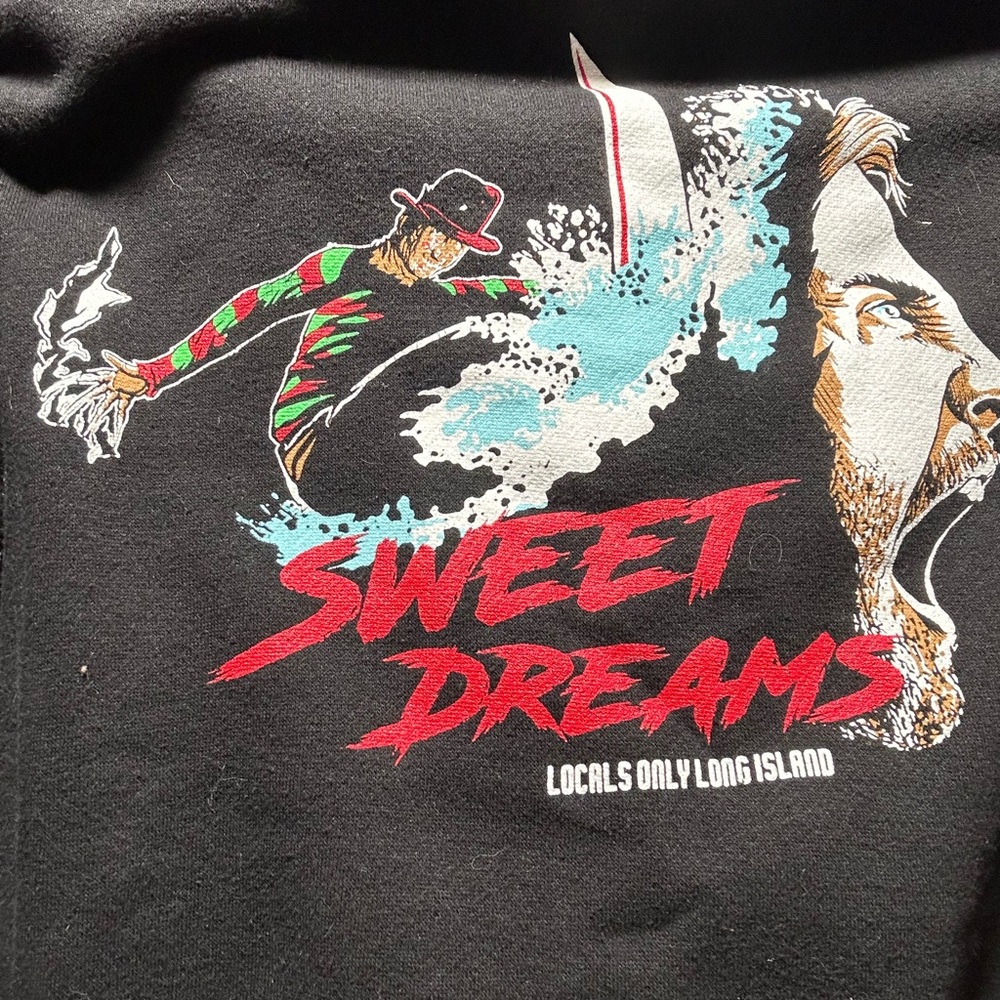 Locals only longisland hoodie Freddie kruger Black Hoodie - Picture 8 of 8